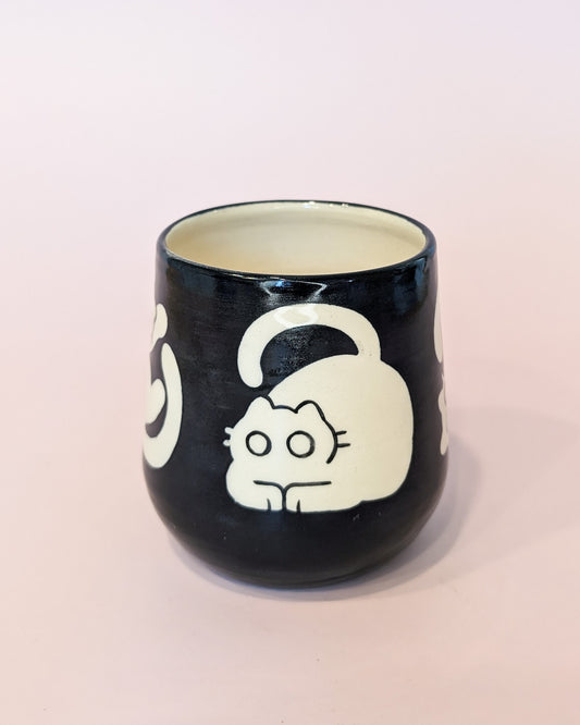 Silly Cats White Cup no. 10