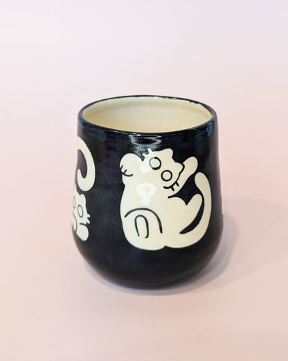 Silly Cats White Cup no. 10