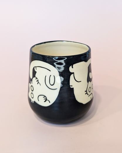 Silly Cats White Cup no. 10