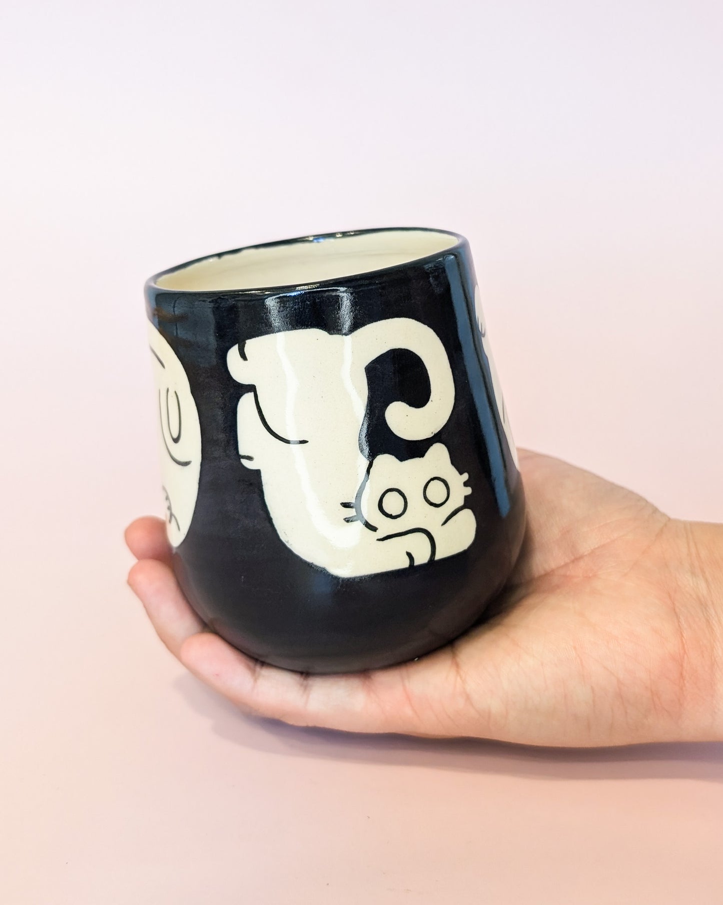 Silly Cats White Cup no. 10