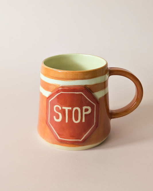 Stop Sign Traffic Cone Mug no. 1