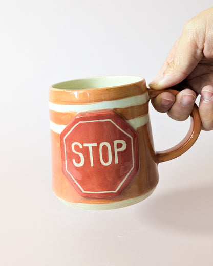 Stop Sign Traffic Cone Mug no. 1