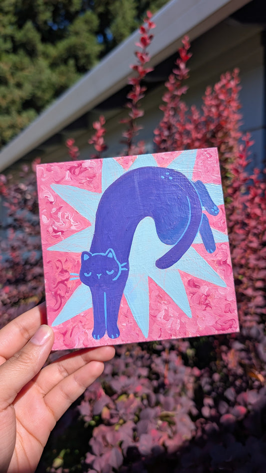 Starburst Cat Painting A