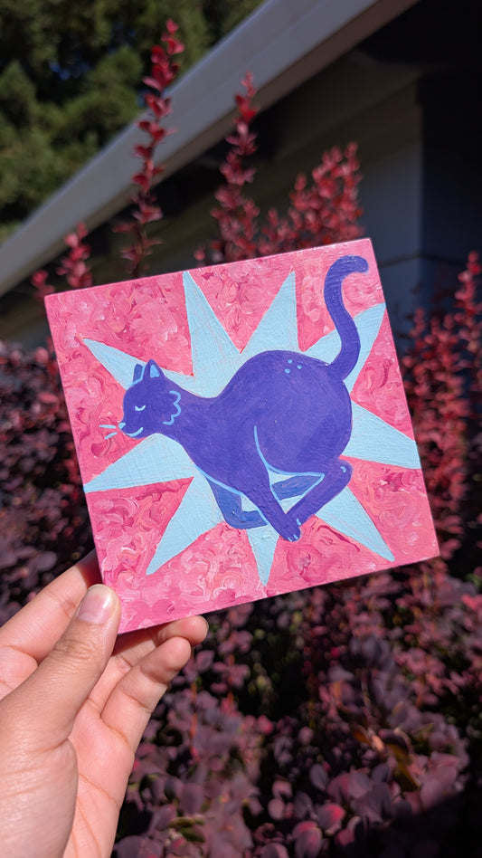 Starburst Cat Painting B