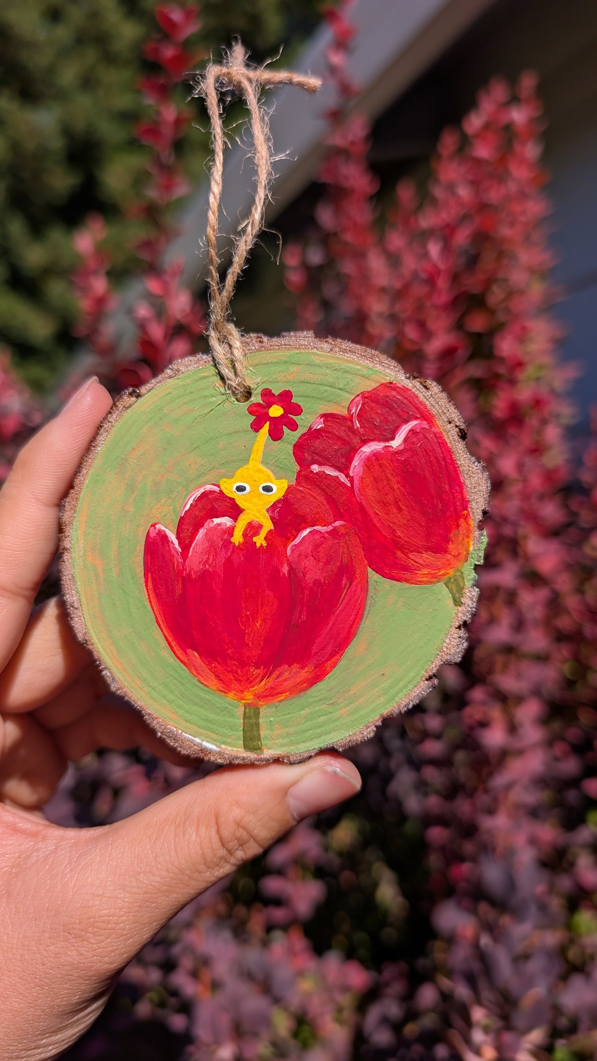 Yellow Pikmin Tulip Painting