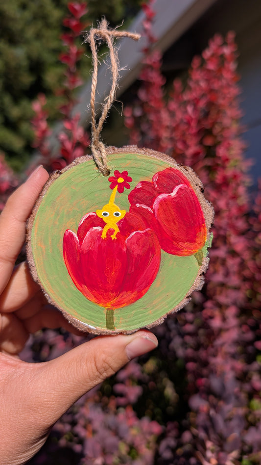 Yellow Pikmin Tulip Painting