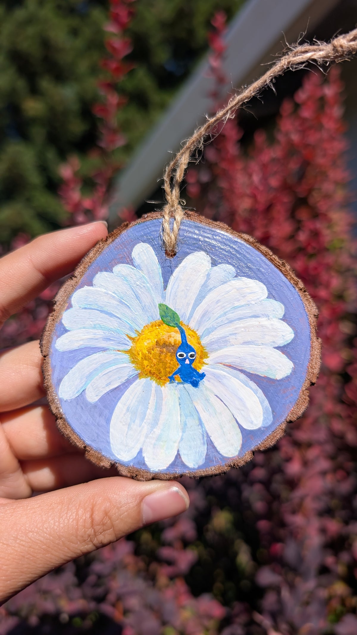 Blue Pikmin Daisy Painting