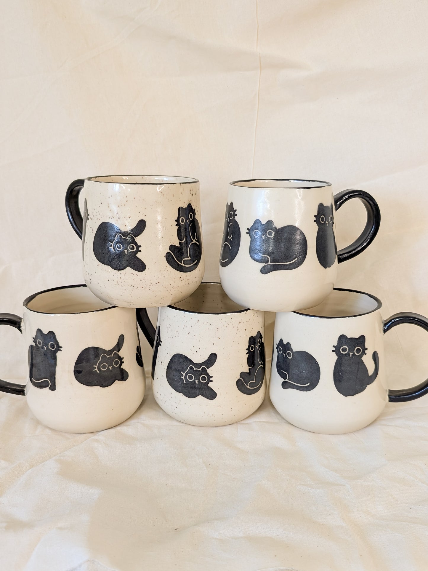 Handful of Black Cats Mugs