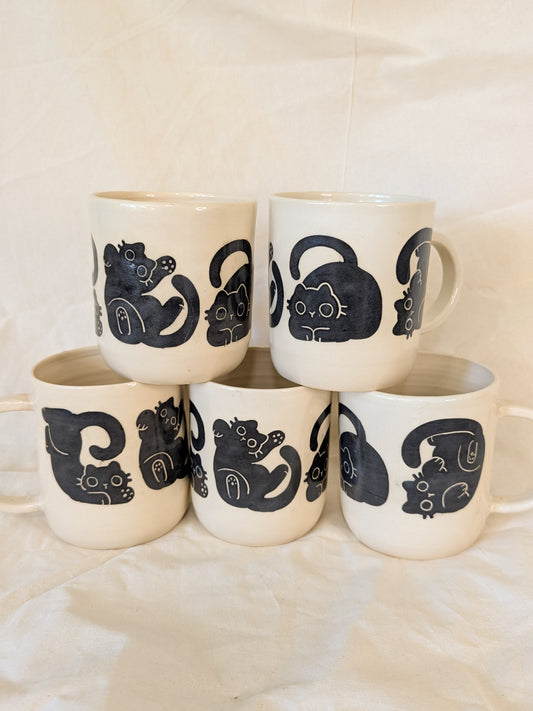 Silly Black Cats Mugs