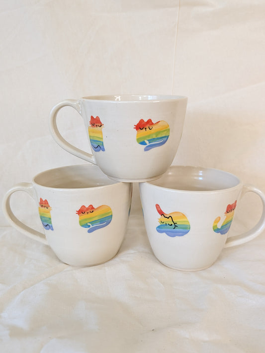 Rainbow Cats Mugs