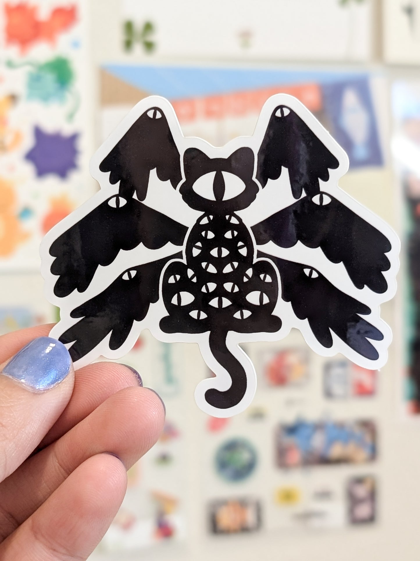 Biblically Accurate Cat Angel Sticker