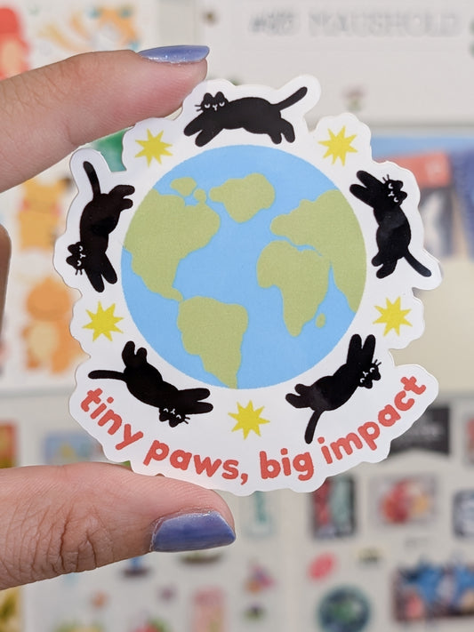 Tiny Paws Big Impact Sticker