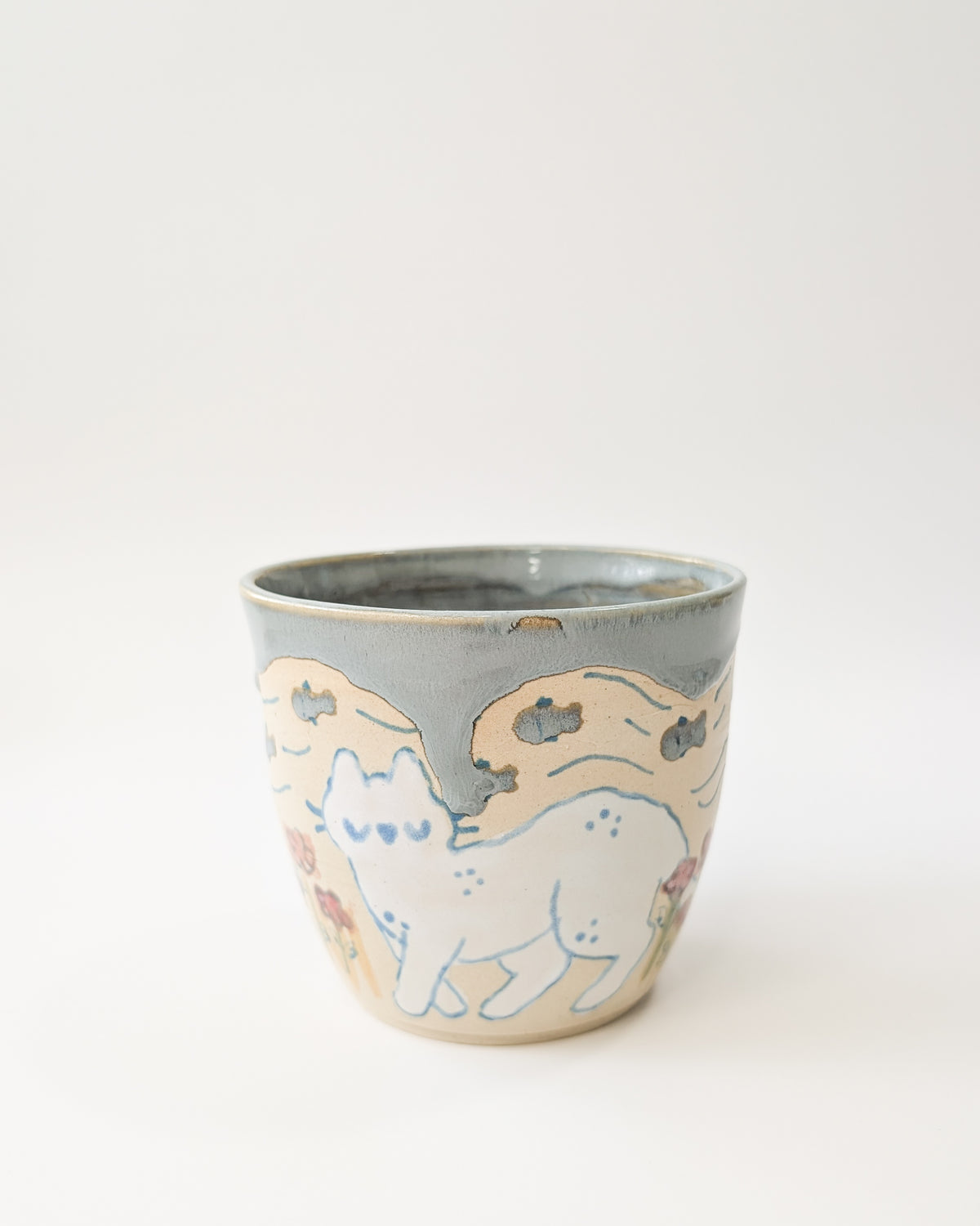 Silly Cat Tea Cup