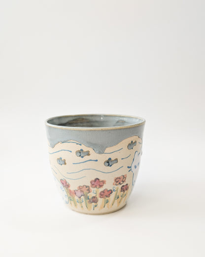 Silly Cat Tea Cup