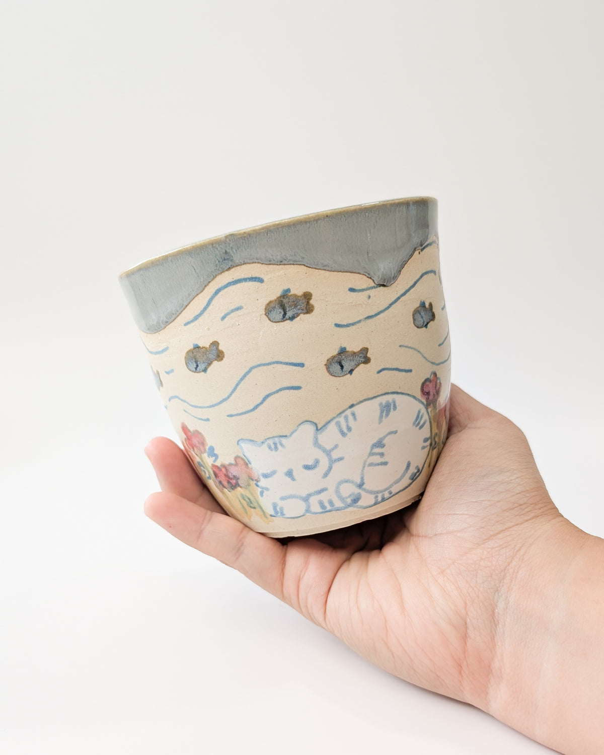 Silly Cat Tea Cup