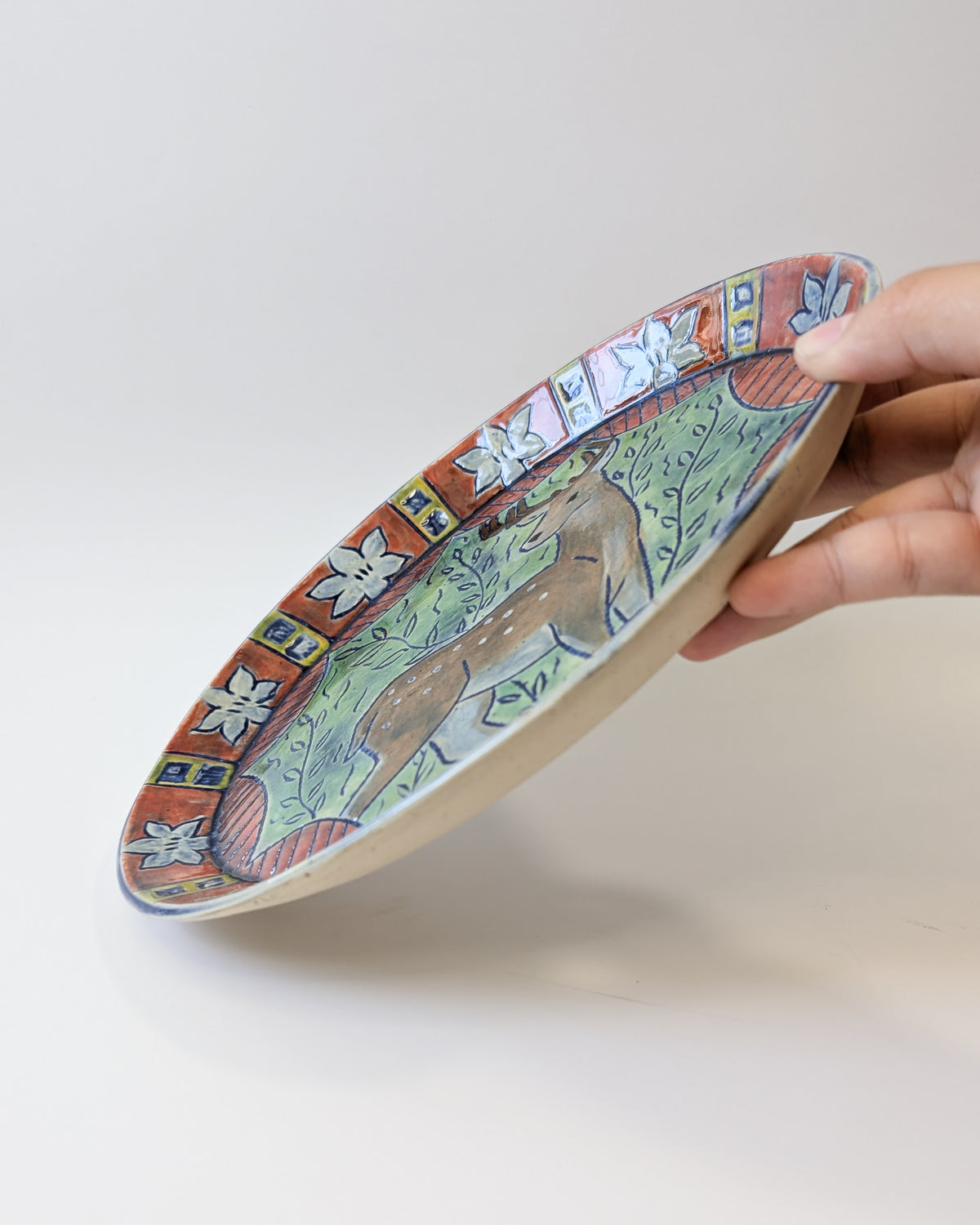 Deer Oval Dish