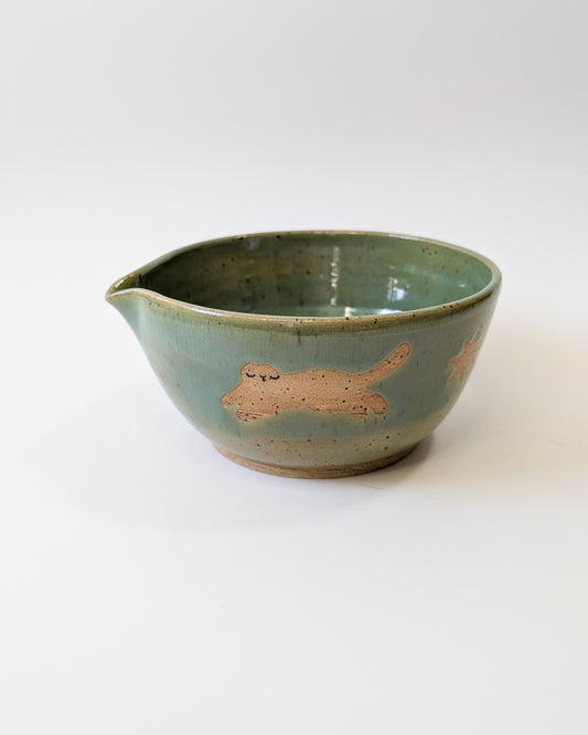 Running Kitties Matcha Bowls