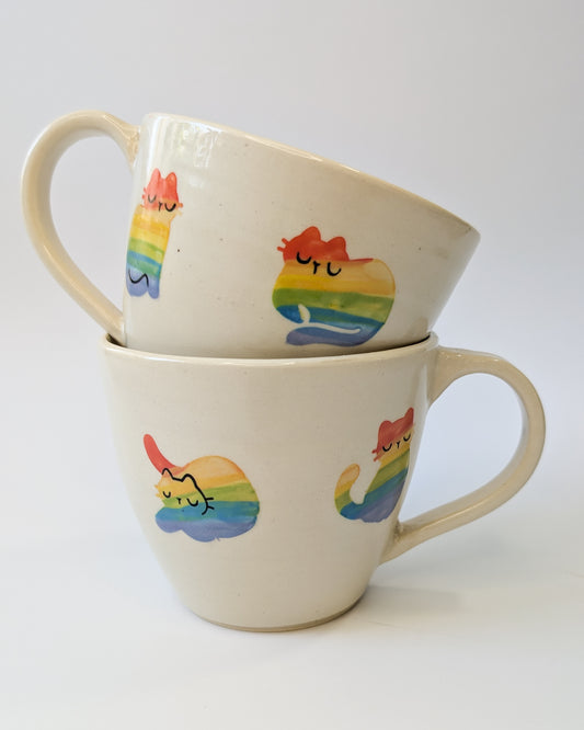 Rainbow Cats Mugs