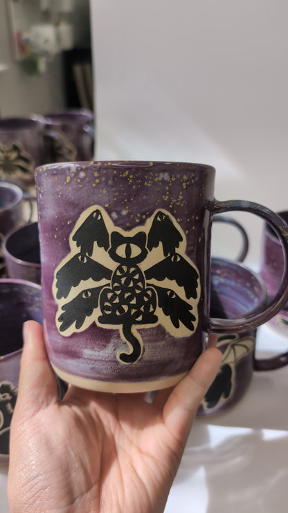 Biblically Accurate Angel Cat Mug | Halloween Collection