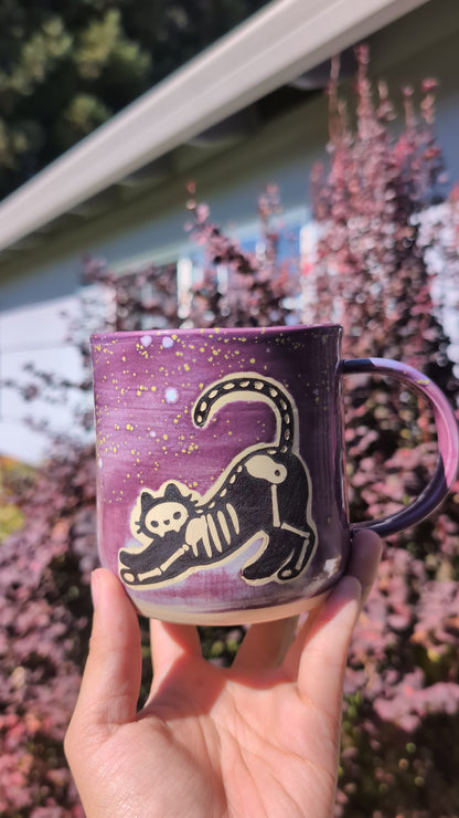 Skeleton X-ray Cat Mug | Halloween Collection
